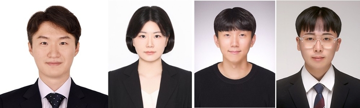 좌측부터 가천대 화공생명배터리공학부 박찬호 교수, 장윤아 석사과정생, 한국과학기술연구원 탄소융합소재연구센터 이영준 박사, KIST 서대현 연구원 (사진=가천대 )
