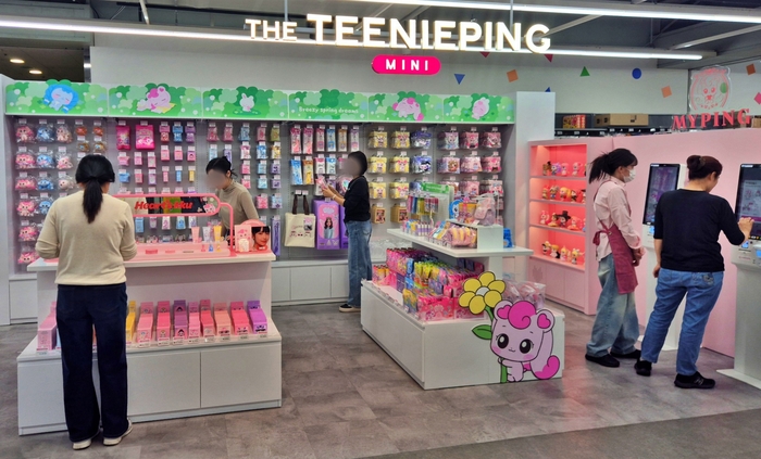 서울시 동대문구 토이저러스 청량리점에 위치한 '더티니핑 미니 매장' 전경.