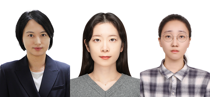 (왼쪽부터) 엄지원 DGIST 뇌과학과 교수, 정혜지 박사후연수연구원, 현가은 석사과정생