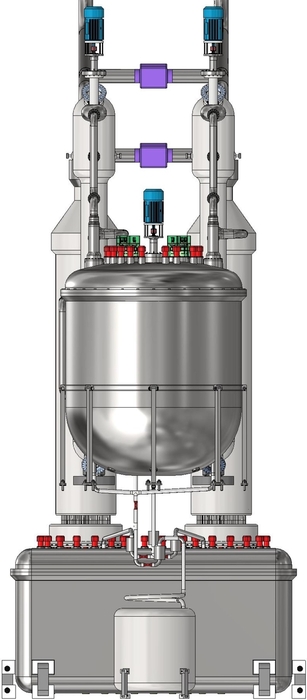 원자력연의 해양용 용융염원자로 시스템 개념도 / 원자력연
