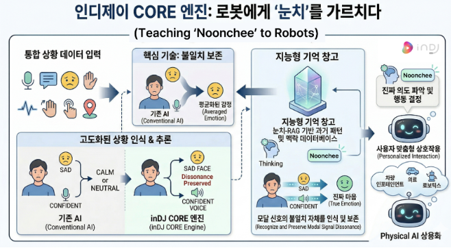 인디제이, 멀티모달 감성지능 아키텍처 'CORE 엔진' 업데이트…하반기 피지컬 AI 확대 등 확대