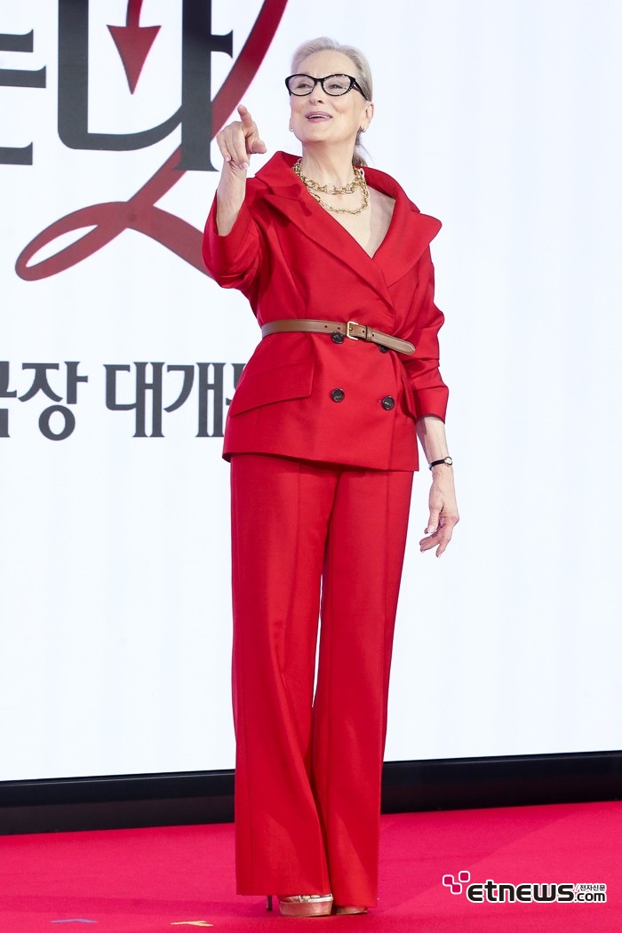 [ET포토] 메릴 스트립, '텐션 높아진 모습'