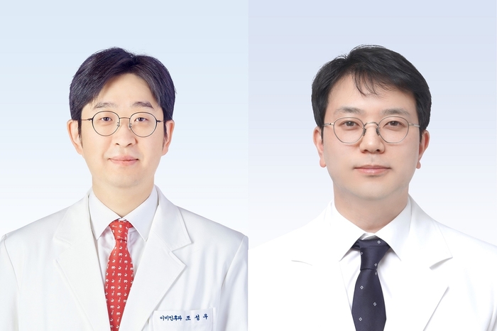 분당서울대병원 이비인후과 조성우 교수(왼쪽)와 신경외과 황기환 교수.