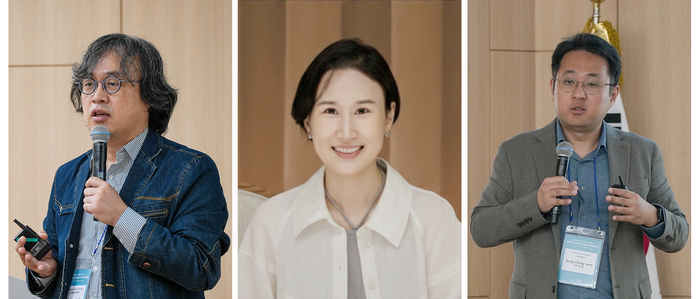 왼쪽부터 영남대 박물관 김대욱 학예연구원, 우은진 세종대 교수, 정충원 서울대 교수