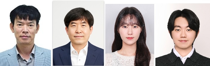 왼쪽부터 박수진 교수, 이상민 교수, 통합과정 고수민·이형석 씨