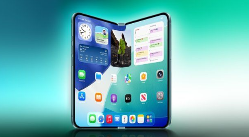 폴더블 아이폰 렌더링. 사진=맥루머스