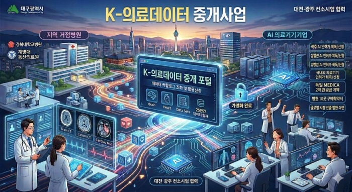 대구시, 의료데이터 활용해 AI 산업 육성 본격 착수