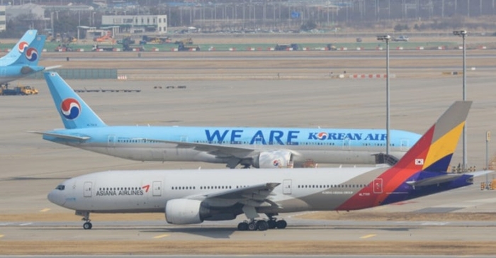 대한항공과 아시아나항공 항공기