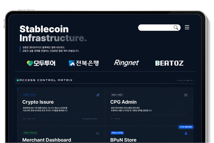 모두투어 스테이블코인 결제 PoC 대시보드. 사진=비토즈