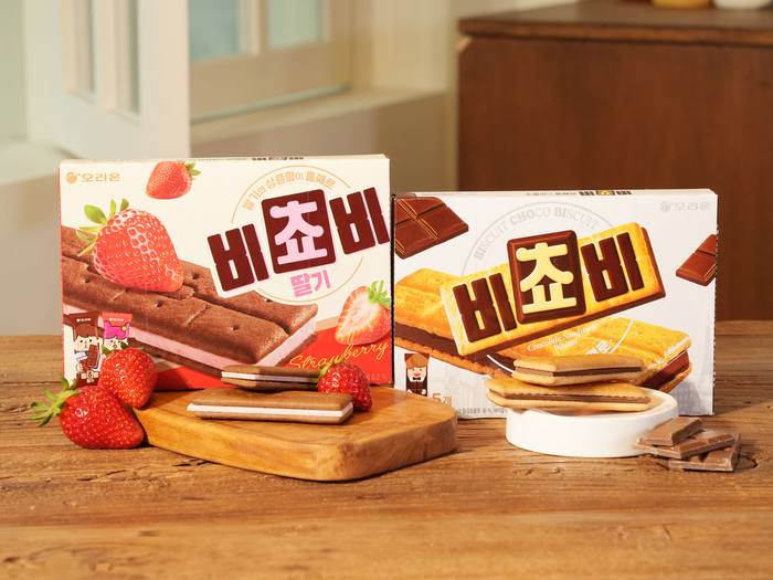 오리온, '비쵸비' 생산 2배 확대…딸기맛 상시 판매 전환