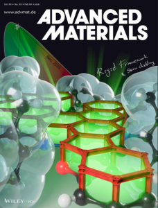 김윤희 교수의 연구성과가 개제된 어드밴스드 머티리얼스 5월호.