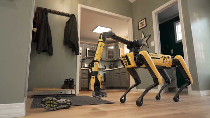 신발 정리하는 스팟 / 유튜브 @BostonDynamics