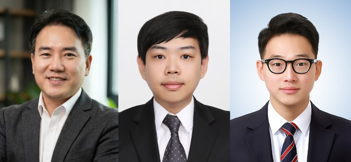 (왼쪽부터) 성균관대 나노과학기술학과 김영준 교수, 미래에너지공학과 김현승 교수, 구진교 박사(사진=성균관대)
