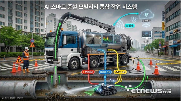 “AI 스마트 하수관로 준설·청소 모빌리티 개발 착수” 경북도, '메가시티 협력 첨단산업 육성지원사업' 공모 선정