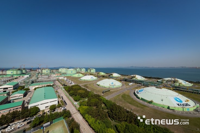 한국가스공사 인천생산기지 전경