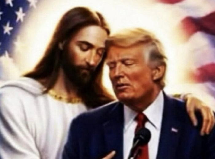 도널드 트럼프 미국 대통령이 공유한 인공지능(AI) 이미지. 사진=트루스 소셜 캡처