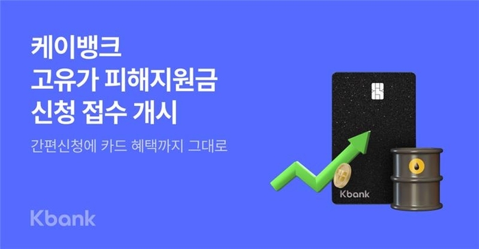 케이뱅크, '고유가 피해지원금' 신청 접수 27일 개시