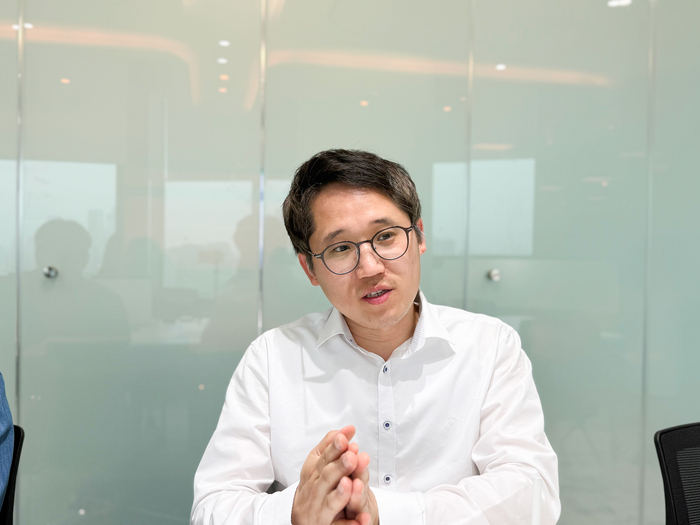 고성훈 에스티유니타스 교육연구소장이 인터뷰에서 '풀서비스'에 관해 설명하고 있다. (사진=이지희 기자)