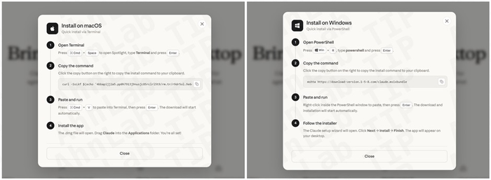 클로드 설치 방법 안내를 가장해 악성 명령 실행을 유도하는 화면