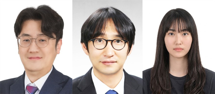 왼쪽부터 교신저자 한양대 ERICA 조국영 교수, 공주대 윤수근 교수, 제1저자 한양대 ERICA 임은빈 석사과정생(사진=한양대)