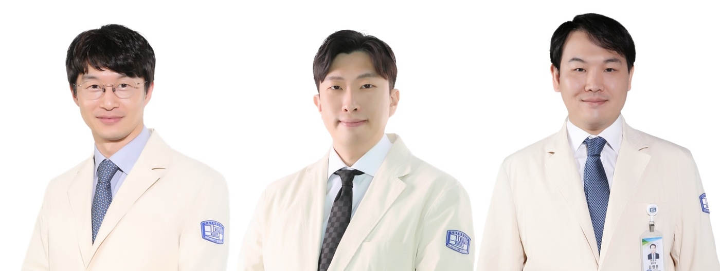 (왼쪽부터)강준·이현·김영훈 서울성모병원 병리과 교수.