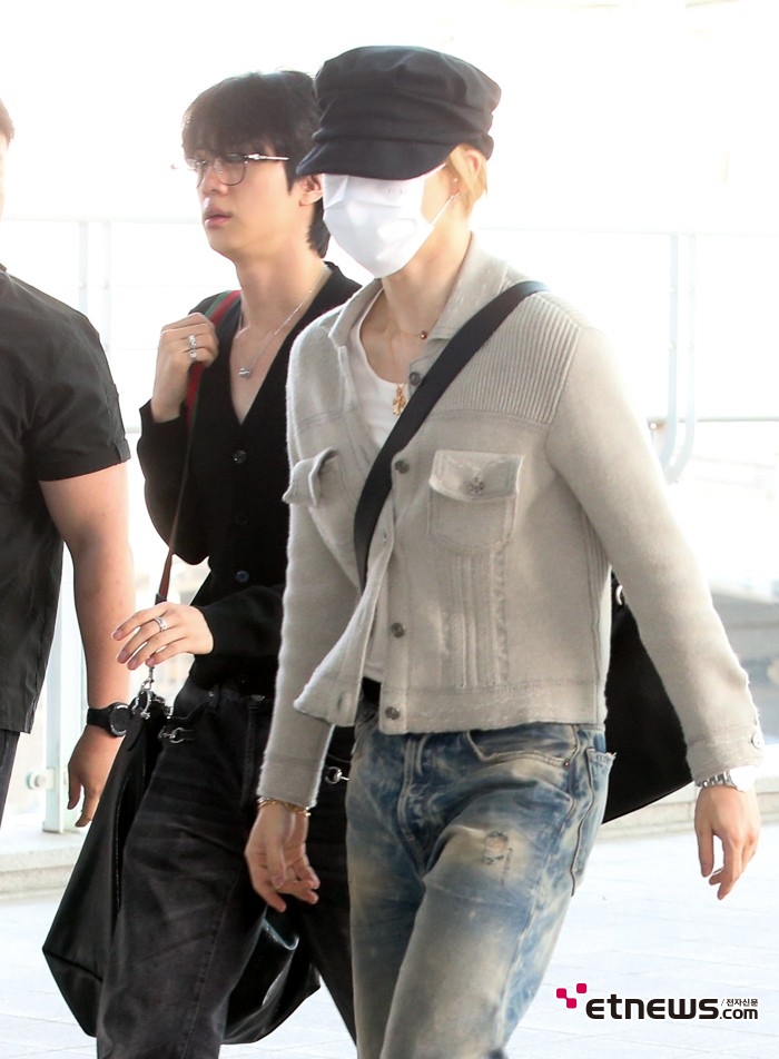 [ET포토] BTS 진-지민, '나란히 함께'