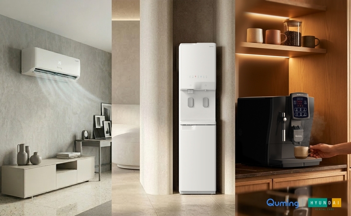 현대큐밍, 벽걸이 에어컨·매장용 얼음정수기·커피머신 출시… B2B 라인업 본격 확대