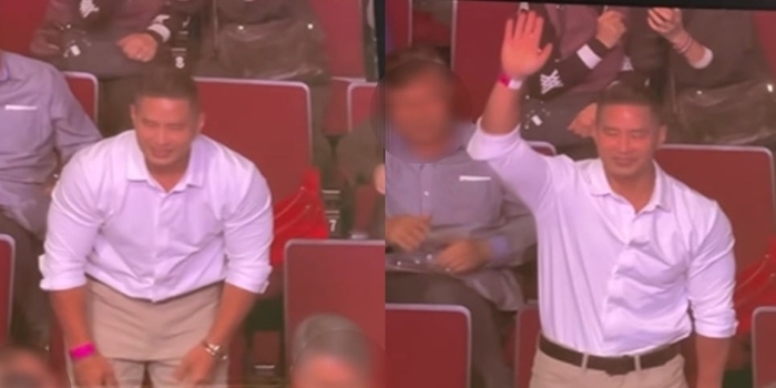 태진아의 공연장에 나타난 유승준. 사진=유튜브 캡처