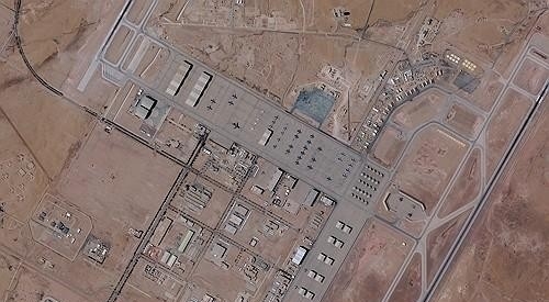 전쟁 발발 전인 2월 21일 인공위성으로 촬영된 사우디아라비아 프린스술탄 미국 공군기지 모습. 사진=연합뉴스