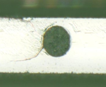 반도체 유리기판 TGV 주변의 미세 균열(마이크로 크랙)