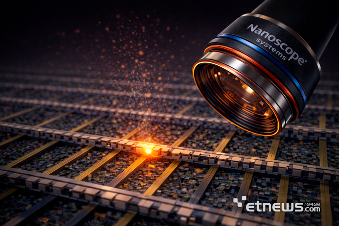 반도체 내부의 미세 발열 위치와 열 전파 과정을 직접 시각적으로 관측 기술 성과 이미지