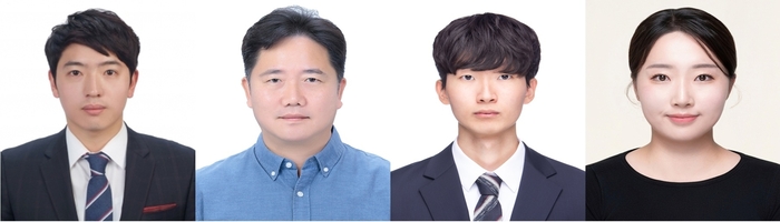 연구 개발자인 (왼쪽부터)남기훈 선임연구원, 하윤철 책임연구원, 김명오 선임연구원, 임소정 학생연구원.
