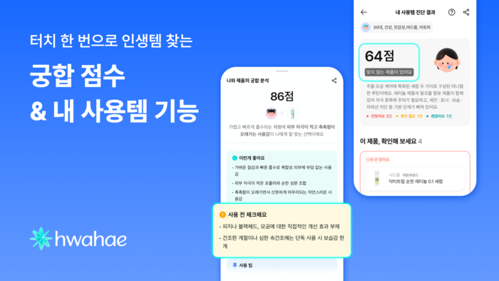 화해글로벌, AI 기반 맞춤형 뷰티 정보 '궁합 점수·내 사용템' 도입