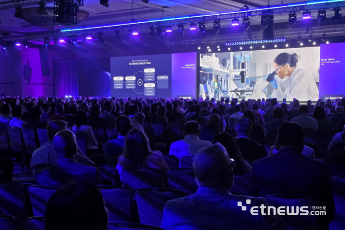 28일(현지시간) 미국 그레이프바인에서 'SAS 이노베이트 2026' 키노트가 진행되고 있다. ⓒ박종진기자