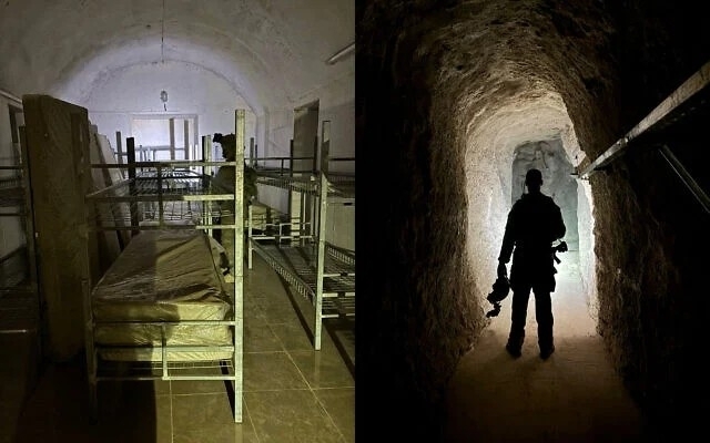 이스라엘군이 찾아낸 레바논 남부의 헤즈볼라 지하터널. 사진=이스라엘군 제공/연합뉴스