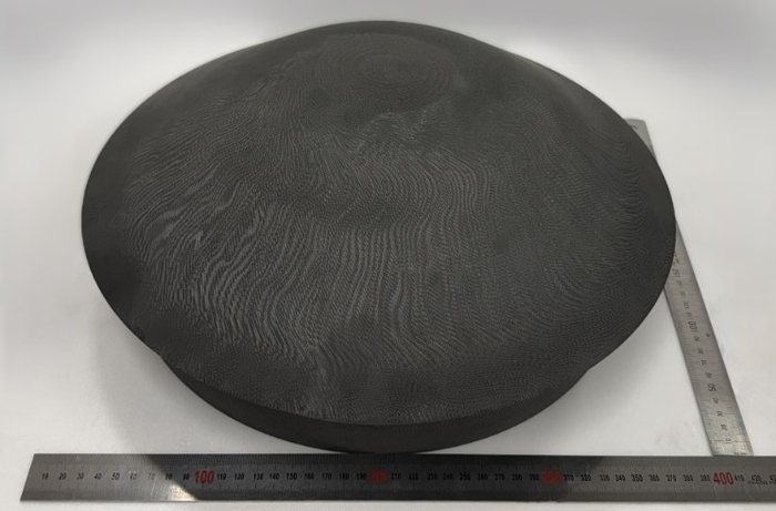 지구 재진입 삭마형 열보호체 실물 크기 시제품.