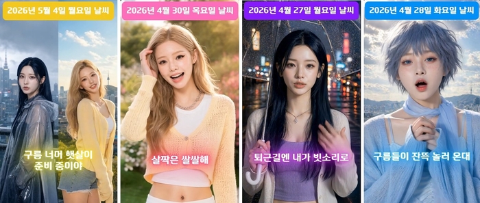 케이웨더 “오늘의 날씨는 이제 노래(날씨 송)로 확인하세요”