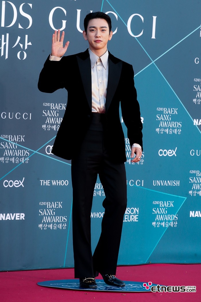 [ET포토] 박진영, '클래식한 멋이 가미된 턱시도'