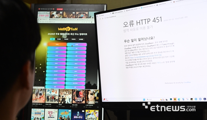 [포토] 불법 복제물 사이트 '긴급차단' 조치 시행