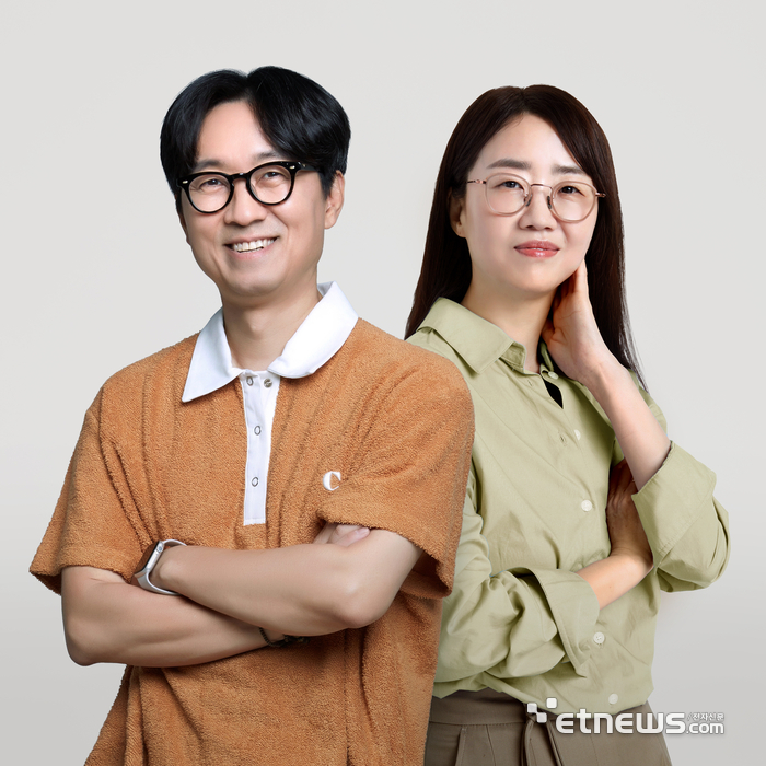 영화감독 장항준(왼쪽)과 드라마 작가 김은희. [사진= KB국민은행 제공]