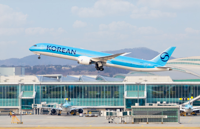 대한항공 여객기.