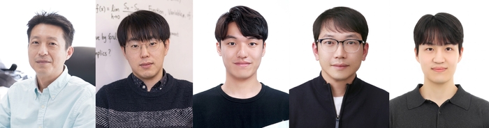 박영석·민승규 교수팀(왼쪽부터 박 교수, 민 교수, 정성화·김시인·이종환 연구원)