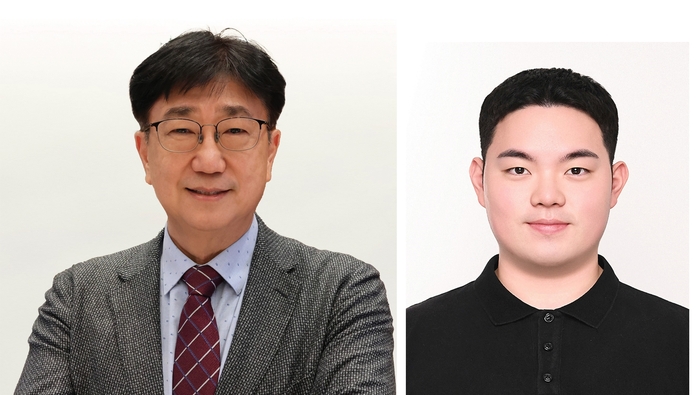 이병훈 포스텍 전자전기공학과·반도체공학과 교수(왼쪽)와 전자전기공학과 전재현 박사