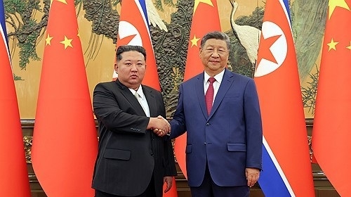 김정은, 시진핑과 북중정상회담. 사진=연합뉴스