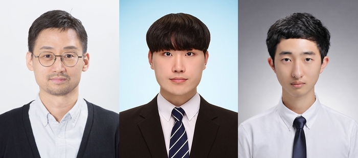 양창덕 UNIST 교수팀(왼쪽부터 양 교수, 정석환·원동후 연구원)