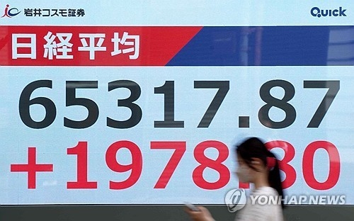 일본 닛케이평균주가. 사진=연합뉴스