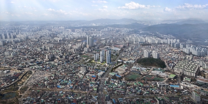 두산위브 더센트럴 수원 광역 조감도. 사진=두산건설