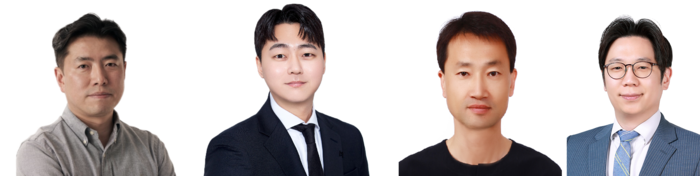 (왼쪽부터) 김용태 포스텍 교수, 유상훈 박사, 이국승 포항가속기연구소 박사, 한정우 서울대 교수