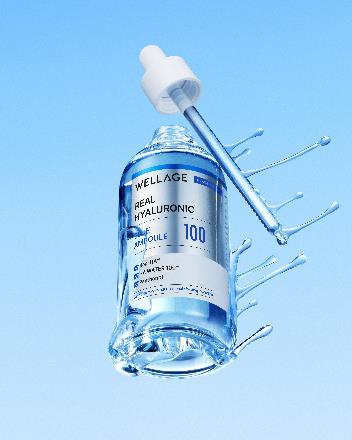 웰라쥬 '리얼 히알루로닉 블루 100 앰플'(사진=웰라쥬)