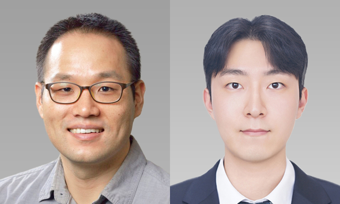 (좌측부터) 서강대 기계공학과 김상엽 교수, 송진우 석박통합과정(사진=서강대)